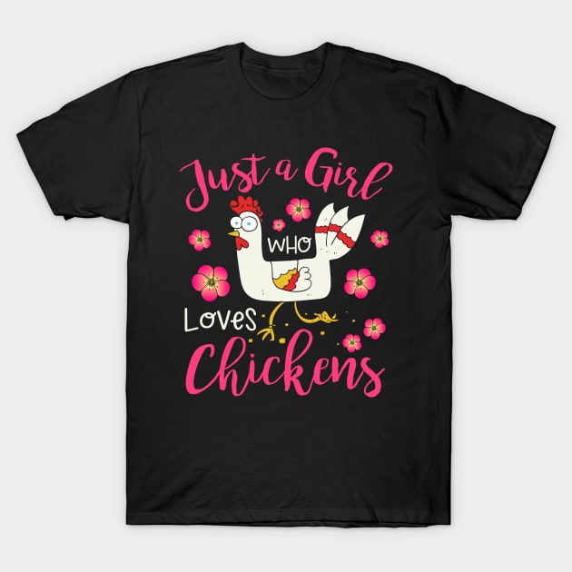 Kids Chicken Hen Love Cute T-Shirt by Xonmau